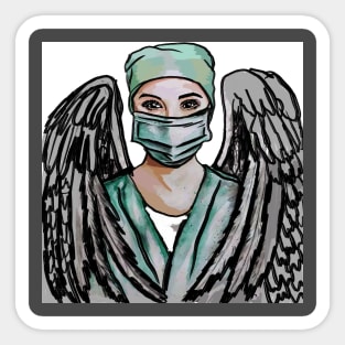 Angels on heart - Doctors Sticker